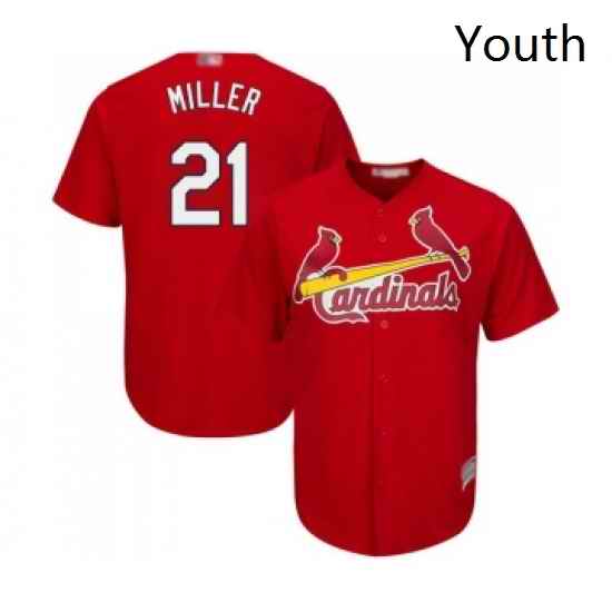 Youth St Louis Cardinals 21 Andrew Miller Replica Red Alternate Cool Base Baseball Jersey